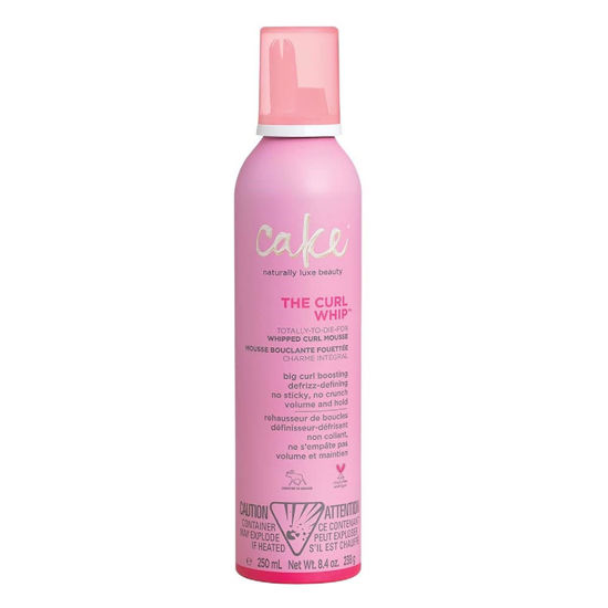 Picture of Cake Beauty Whipped Curl Defining & Volumizing Mousse - Aloe Vera & Vitamin E for Flexible Hold - Vegan No Heat Curls Mousse for Wavy & Curly Hair - Sulfate & Cruelty Free Hair Products For Women