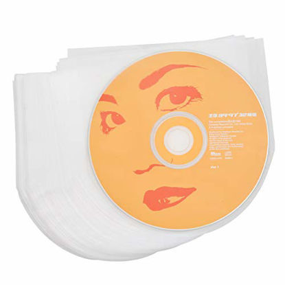 Picture of 50 Clear Mini LP Anti-Static 3 Mil Plastic CD Inner Sleeves for 5inch SHM-CD