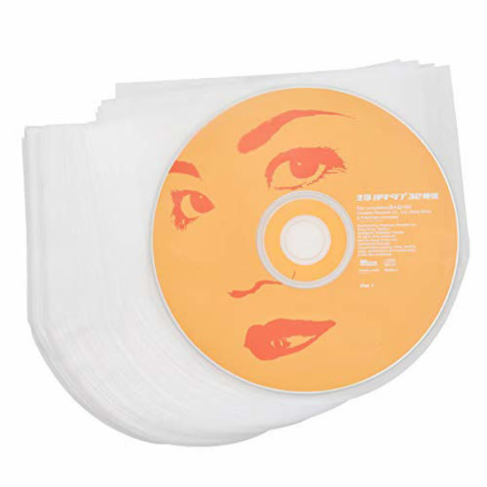 Picture of 50 Clear Mini LP Anti-Static 3 Mil Plastic CD Inner Sleeves for 5inch SHM-CD