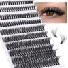 Picture of Lash Clusters DIY Eyelash Extensions 200 Pcs Individual Lashes Extensions CD Curl 8-16MM Cluster Lashes Wispy Eyelash Clusters