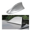 Picture of Shark Fin Aerial Antenna for Car Roof, Automotive Top Roof AM/FM Radio Signal Base Cover, Vehicle Shark Fin Shape Decor with Adhesive Tape, Car Accessories Universal for Trucks, SUV, Van (Silver)