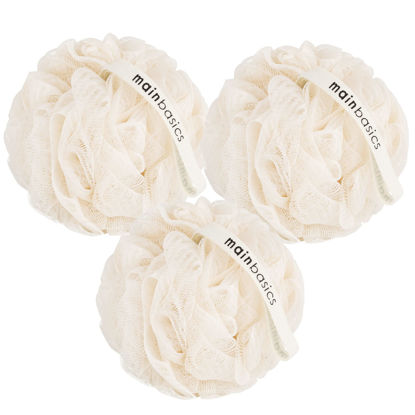 MainBasics Bath Sponges for Shower - Foam Loofah Sponge - Large