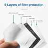 Picture of vvBing 20 PCS Adult PM2.5 Activated Carbon Filter 5 Layers Replaceable Anti Haze Filter Paper for Outdoor