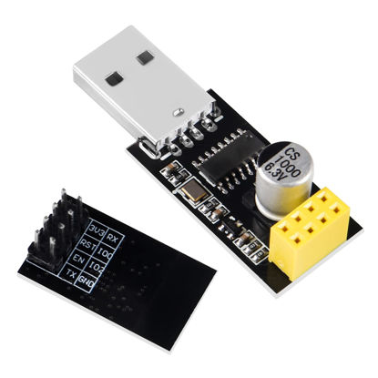 Picture of Diitao ESP01 Programmer Adapter,WiFi Developent Board Module UART GPIO0 ESP-01 Adaptaterr ESP8266 CH340C USB to ESP8266 Serial Wireless