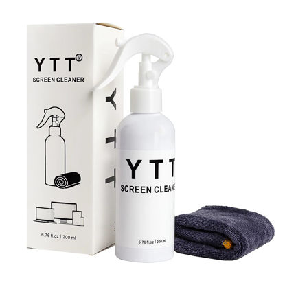 Picture of YTT Screen Cleaner Spray, Large Screen Cleaner, Computer Monitor, Screen Cleaner Kit, for Laptop,TV, iPhone, Ipad, MacBook,LED and OLED Display - Microfiber Cloth