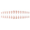 Picture of Almond Press on Nails Medium Fake Nails for Women Acrylic False Pink White Gradient Nails 28PCS