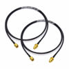 Picture of Bingfu SMA Male to SMA Female Bulkhead Mount RG174 Antenna Extension Cable 1m 3 feet 2-Pack Compatible with 4G LTE Router Gateway Modem Cellular SDR Dongle Receiver