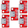 Picture of USB Type-C Breakout Board Serial Basic Breakout Female Connector Type PCB Converter Board (5 PCS)