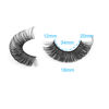 Picture of wiwoseo False Eyelashes Russian Strip Lashes Natural Look 3D Effect Wispy Fluffy Curly 18MM Lashes Valentin's Gift 10 Pairs Pack