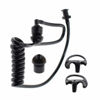 Picture of AUTOKYA Pair Black Accoustic Ear Tube Black Medium Earmold for Police Radio Earpiece