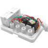 Picture of NECABLES DSL Filter Splitter for Phone Line and Modem 6 Inductors Version RJ11 6P2C 1 Male to 2 Females White