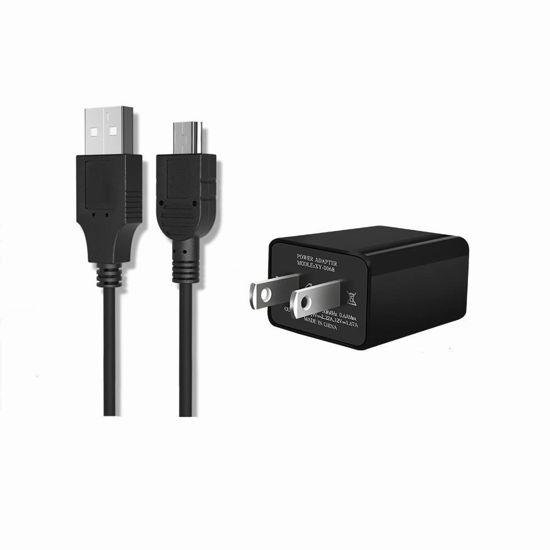 Picture of AC Power Charger & Cable Work for Texas Instruments TI-Nspire, TI Nspire CX, TI Nspire CX CAS, TI Touchpads, TI 84 Plus C, TI 84 Plus C Silver Edition (6ft/ Cable+Adapter)