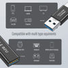 Picture of HIEbee 3kinds of USB 3.0 apters kit, USB 3.0 Female to Female and Male to Male and Female to Male, high Speed Convert Extension Coupler Connector converte,Black