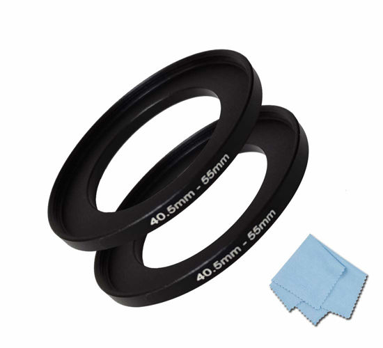 Picture of 40.5mm-55mm Step Up Ring 40.5mm Lens to 55mm Filter (2 Pack), WH1916 Camera Lens Filter Adapter Ring Lens Converter Accessories