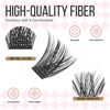 Picture of LASHVIEW Lash-Extension-Clusters 72pcs D Curl Lash Clusters Natural Look Cluster Lashes Extensions Super Thin Band & Soft Lashes Reusable 8-16mm MIX (56D)