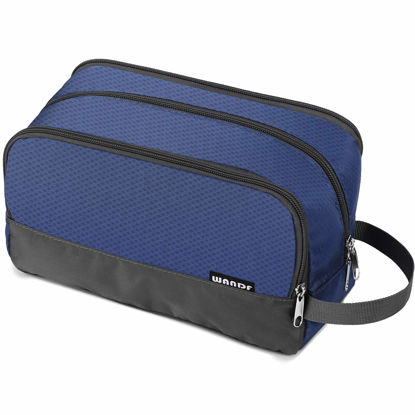 Picture of Toiletry Bag for Men Hanging Dopp Kit Water Resistant Shaving Bag Small Toiletry Bag for Traveling (royal blue)