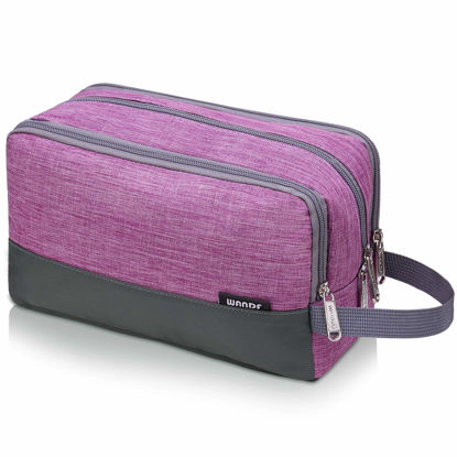 Picture of Toiletry Bag for Men/Women Hanging Dopp Kit Water Resistant Shaving Bag Small Toiletry Bag for Traveling (purple)