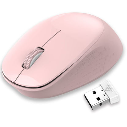 Picture of LeadsaiL Wireless Mouse for Laptop 2.4G Silent Cordless USB Mouse Slim Wireless Optical Computer Mouse, 3 Buttons, AA Battery Used,1600 DPI for Windows 10/8/7/Mac/Macbook Pro/Air/HP/Dell/Lenovo/Acer