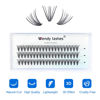 Picture of Individual Lashes 20 Root 12-16mm Cluster Eyelashes D Curl 0.10mm Eyelashes Eyelash Extension 10D/20D Soft Lightweight Professional Handmade Individual Cluster Eye Lashes(Cluster-20D-0.10-D,13mm)