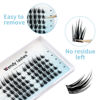 Picture of Cluster Eyelashes Individual Lashes Mink 12-18mm Volume Cluster Lashes Extensions Soft Bond 3D Effect Wispy Individual Cluster Eyelash Extensionss by WENDY LASHES(12mm)