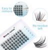 Picture of Individual Lash Clusters Volume Lashes DIY Eyelash Extension Natural Curl Glue Bonded Soft Lash Extensions by WENDY LASHES (0.07-D-15mm)