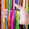 Picture of Voircoloria 3 Pack 3.3x8.2 Feet Rainbow Foil Fringe Backdrop Curtains, Tinsel Streamers Birthday Party Decorations, Fringe Backdrop for Graduation, Baby Shower, Gender Reveal, Disco Party