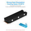 Picture of ELUTENG M.2 2280 Heatsink for PS5/PC Double-Sided Heat Sink Alloy Aluminum NGFF NVME Cooling Sink with 4 Thermal Conductivity Silicone Pads M.2 SSD Cooler Set for 2280 M.2 SSD