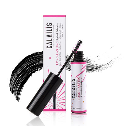 Picture of CALAILIS Lash Glue, Cluster Lash Glue for DIY Lash Extensions Super Strong Hold 48 Hours Long Lasting Lash Extension Glue for Lash Cluster Waterproof Non-Irritating Fast Drying Lash Glue