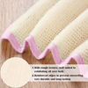 Picture of 5 Pieces Exfoliating Face and Body Wash Cloths Towel Weave Bath Cloth Exfoliating Scrub Cloth Massage Bath Cloth for Women and Men (Pink Edge,11.81 x 11.8 Inch)