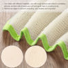 Picture of 5 Pieces Exfoliating Face and Body Wash Cloths Towel Weave Bath Cloth Exfoliating Scrub Cloth Massage Bath Cloth for Women and Men (Green, Orange, Pink, Purple, Red Edge,10.63 x 9.05 Inch)