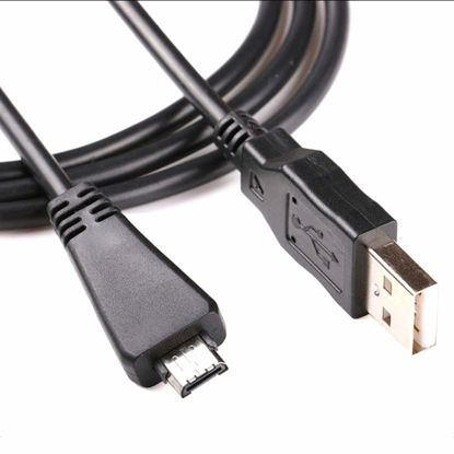 Picture of Replacement VMC-MD3 USB Data Sync Transfer Cable USB 2.0 Charging Cord Lead Compatible with Sony Cyber-Shot/Cybershot Digital Camera DSC-W350D W360 W380 W390 W570 TX100 TX66 and More (3.3ft/Black)