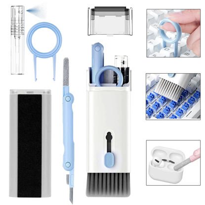 Picture of Revolutionary 7-in-1 Cleaner Kit for Airpods 1/2/3/ Pro Headphones Earbuds and Case & Keyboard, Deep Cleaning Tools with Screen Cleaner for iPhone, Wireless Bluetooth Earphones,Laptop and Camera