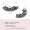 Picture of Fake Eyelashes Natural Wispy Lashes 3D Volume Faux Mink Lashes Fluffy Long False Lashes 18MM Cat Eye Lashes A03