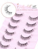 Picture of Onlyall Wispy Lashes Natural Look Short Eyelashes Lite Volume False Eyelashes Natural Lashes Soft False Eye Lashes Pack 7 Pairs D4