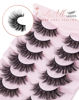 Picture of Onlyall Lashes Mink False Eyelashes Cat Eye Lashes Mink Lashes Fluffy False Lashes Long Eyelashes Volume Eye Lashes Pack 7 Pairs F01