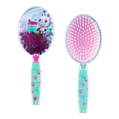 Picture of Gabby's Dollhouse Hair Brush with Magical Sparkling Stars Confetti Hair Brush - Kids Hair Brush Ages 3+