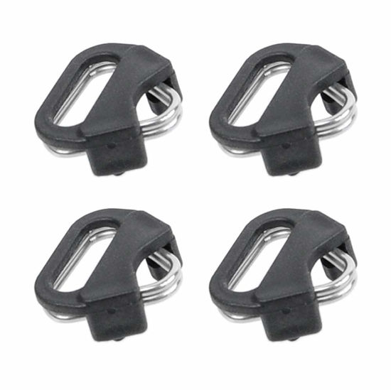 Picture of Foto&Tech 4 pieces Stainless Steel Lug Ring Camera Strap Triangle Split Ring Adapter and ABS Cap, Compatible with Fujifilm Lecia Nikon Canon Sony Olympus Pentax Panasonic SLR RF Mirrorless Camera