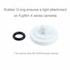 Picture of Foto&Tech Soft Shutter Release Button Compatible with Fuji X-T20 X-T10 X-T3 X-T2 X-PRO2 X-PRO1 X100F X100T X100S X30 X-E2S Sony RX1RII RX10 IV III II Lecia M10 M9 Nikon Df F3 (2 Pieces, BK+WT)