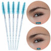 Picture of Tbestmax 300 Disposable Mascara Wands Eye Lash Brush Spoolies for Eyebrow/Eyelash Extension Blue