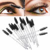 Picture of Tbestmax 300 Disposable Mascara Wands Spoolies Eye Lash Brush for Eyebrow/Eyelash Extension Black