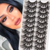 Picture of Veleasha Lashes Fluffy Wispy Faux Mink Eyelashes Criss-cross False Lashes 10 Pairs Pack Fake Eyelashes for Women (6D60)