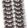 Picture of Veleasha Lashes Fluffy Wispy Faux Mink Eyelashes Criss-cross False Lashes 10 Pairs Pack Fake Eyelashes for Women (6D60)