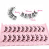 Picture of Veleasha Lash Clusters False Eyelashes with Clear Band Looks Like Extensions Natural Look CC Curl Lashes 10 Pairs Pack (DT12)