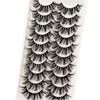 Picture of Veleasha Lashes Fluffy Wispy Faux Mink Eyelashes Criss-cross False Lashes 10 Pairs Pack Fake Eyelashes for Women (6D23)