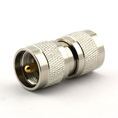 Picture of Maxmoral 2PCS UHF Male to UHF Male PL-259 PL259 Connector RF Coax Coaxial Adapter