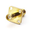 Picture of Maxmoral 2PCS SMA Female to SMA Female Connector with 4-Hole Flange RF Coax Coaxial Adapter