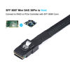 Picture of ADCAUDX Mini SAS to SATA Cable:0.5M SFF-8087 to SATA Mini SAS Breakout Cable SFF8087 to SATA Mini-SAS to 4X SATA SAS to SATA Breakout Cable(1.6FT)