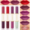 Picture of evpct 7 Colors Liquid Matte Lipstick +1 Clear Plumping Lip Gloss Makeup Set Lip Stick Stain Packs Red Purple Matte Long Lasting Original 24 Hour lipstick lapiz labiales mate 24 horas originales mate