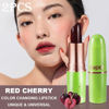 Picture of evpct 2Pcs Black Red Cherry Color Changing Magic Lipstick Tinted Lip Balm Stain Gloss Set PH Lazy Lipstick Waterproof Color Change Changing Jelly Lipstick labiales magicos mate 24 horas originales