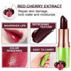 Picture of evpct 2Pcs Black Red Cherry Color Changing Magic Lipstick Tinted Lip Balm Stain Gloss Set PH Lazy Lipstick Waterproof Color Change Changing Jelly Lipstick labiales magicos mate 24 horas originales